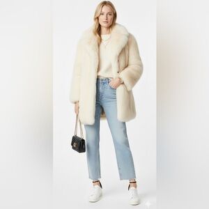 Topshop Moto Highrise Light Blue Jeans Size 26 Cotton Raw Hem